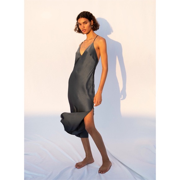 silk dress aritzia